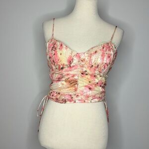 Blush- Cream & Pink Crop Top